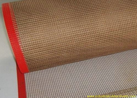 Waterproof PTFE Mesh Joint For Baking Mat / Food Processing Gridding Cloth