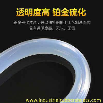 Customized Extrusion Process Clear Silicone Tube Smooth Surface