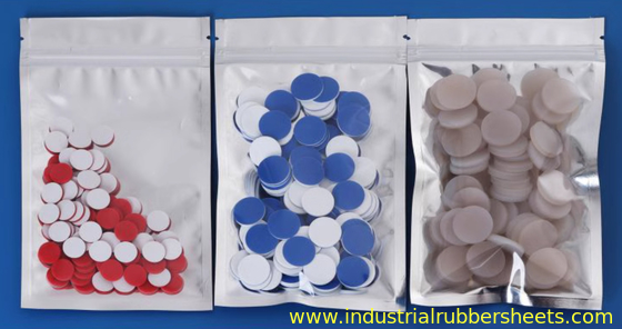 PTFE Gasket Sheet with 8-43mm Outer Diameter and 1-3mm Thickness for 0-14 pH Range Applications