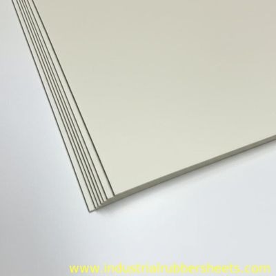White Color Food Grade NBR Rubber Sheet with 70 Shore A Hardness 300% Elongation and 1.5g/cm3 Density