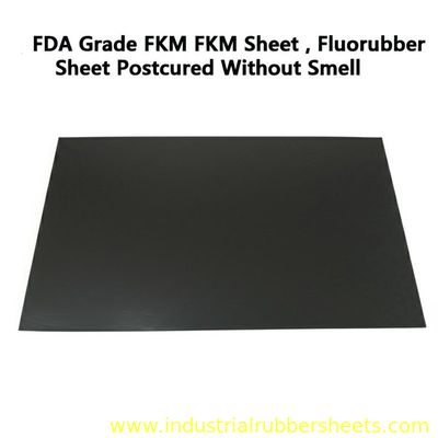 FDA Grade FKM Sheet with Tensile Strength 6-12Mpa Hardness 60-80 Shore A and Working Temperature -40°C to +320°C