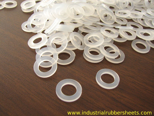 Customized Size Food Grade Silicone Washers , Closed Cell Silicone Foam Gasket