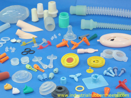 Industrial Grade Silicone Rubber Washers Customize Size 7.5-12Mpa Tensile Strength