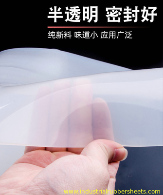 Food Grade Silicone Rubber Sheet 1.25g/cm3 Density 350% Elongation