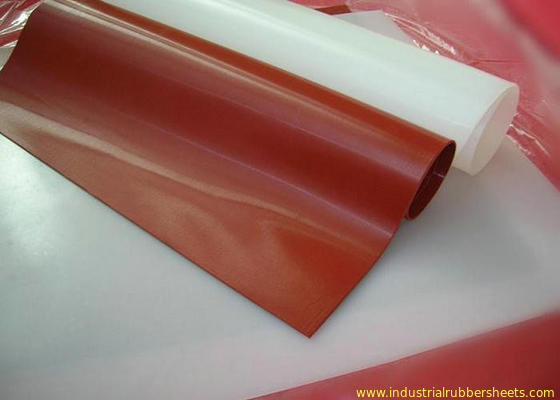 0.5-6.0mm x 0.5-1.2m x 10/20m صفيحة المطاط السيليكوني للأغذية الصناعية والتطبيقات الصناعية