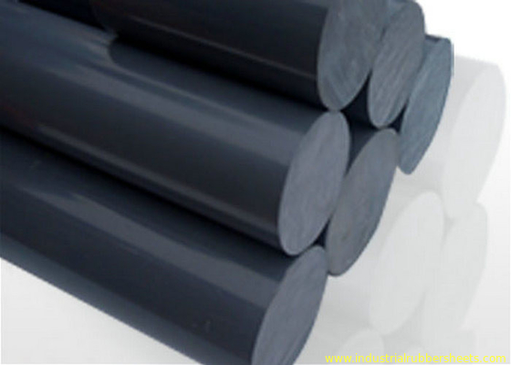 PVC Rod 10-300mm Dia, 52Mpa Tensile Strength, Acid Resistant