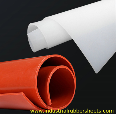 0.5mm-50mm صفيحة مطاطية سليكونية عالية الحرارة 300% إطالة أسود