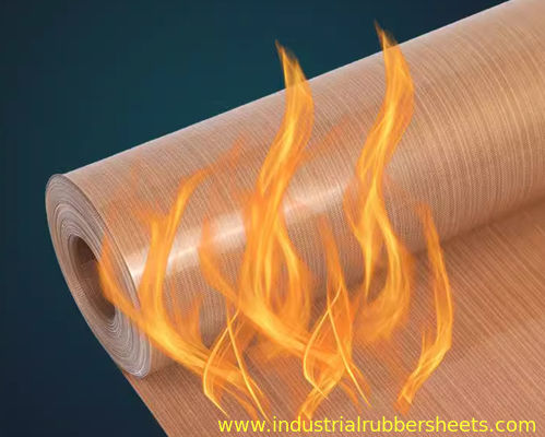 High Strength PTFE Coated Fiberglass Fabric with 200%-320% Elongation At Break and 10KV/mm Break Down Voltage