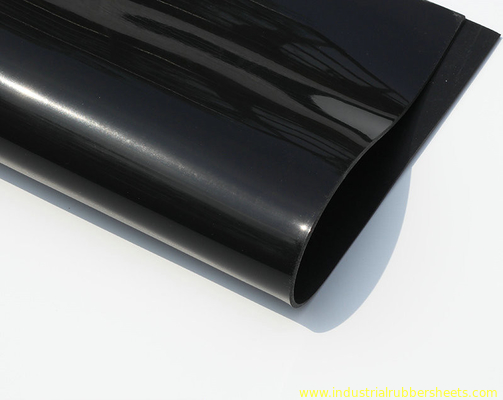 لوح مطاط السيليكون اللون الأسود سطح أملس 1.0 / 1.2 م طول 10 م