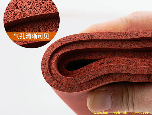 1.5-50mm Close Cell Silicone Sponge Sheet 10-40 Shore A Hardness
