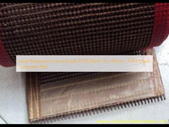 مقاومة للحرارة الغذاء الصف PTFE شبكة 10 × 10 مم، حزام ناقل شبكة PTFE