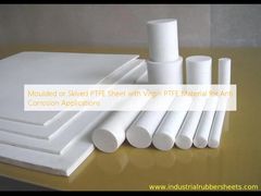 صفيحة PTFE مصبوبة أو منحوتة مع مادة PTFE العذراء لتطبيقات مقاومة التآكل