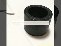 حلقات غسيل من مطاط السيليكون ذات سطح أملس، ختم على شكل حرف V، لون أسود، مجموعات كاملة، قالب