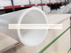 الصناعية الصف الأبيض صبغ أنبوب PTFE / 100 ٪ أنبوب PTFE العذراء السطح الناعم