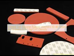 حلقات غسيل من مطاط السيليكون ذو الخلايا المغلقة صلابة 10-40 شور أ بكثافة 0.5-1.0 جم/سم³