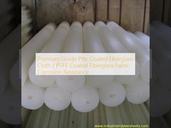 الدرجة الممتازة Ptfe مطبقة الألياف الزجاجية القماش / PTFE مطبقة الألياف الزجاجية النسيج مقاومة للتآكل