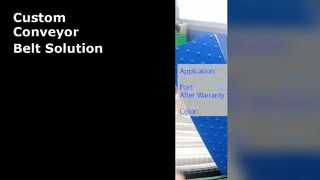 حزام ناقل أبيض مخصص لمعالجة المواد