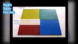 سجادات أرضية مطاطية من الخشب المتين بسُمك 10-50 مم