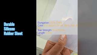 صفائح مطاط السيليكون 3 مم قوة الشد 7.5-12.0Mpa