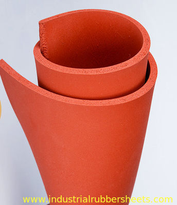Close Cell Silicone Rubber Sheet with High Temperature Resistance and Double Impression Fabric Surface