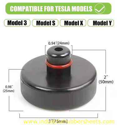 ISO9001 Certified Black Rubber Car Jacking Pad with Shock Absorber and Car Paint Protection