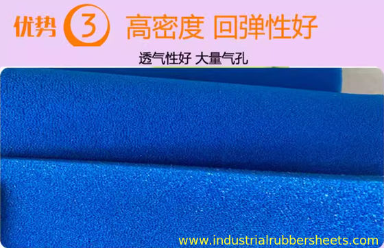 Silicone Sponge Rubber Sheet with Double Impression Fabric Surface and 10-30 Shore A Hardness for -60°C to +260°C Applications