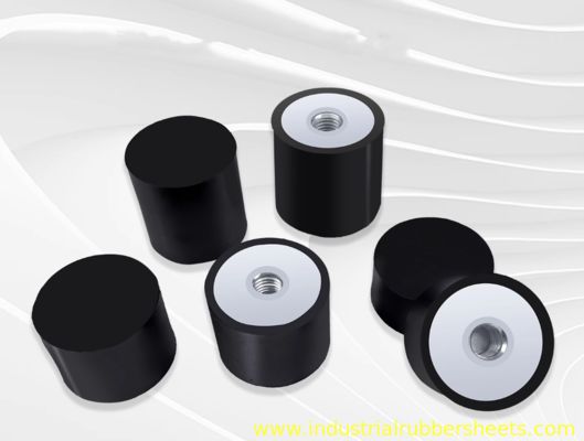High Shock Absorption Rubber Shock Mounts Black Durable Vibration Dampening Mounts for Industrial Equipment and Machines