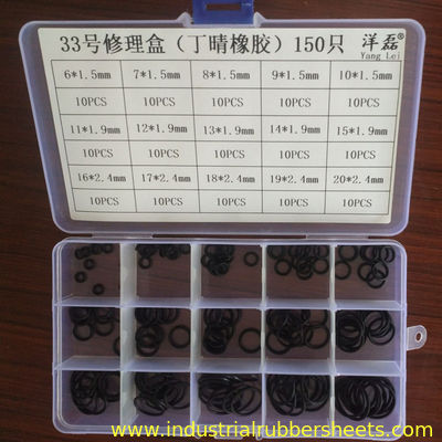 Wear Resistant NBR O Ring Kit with 70shore A Hardness and 15 Sizes for Mechanical Sealing